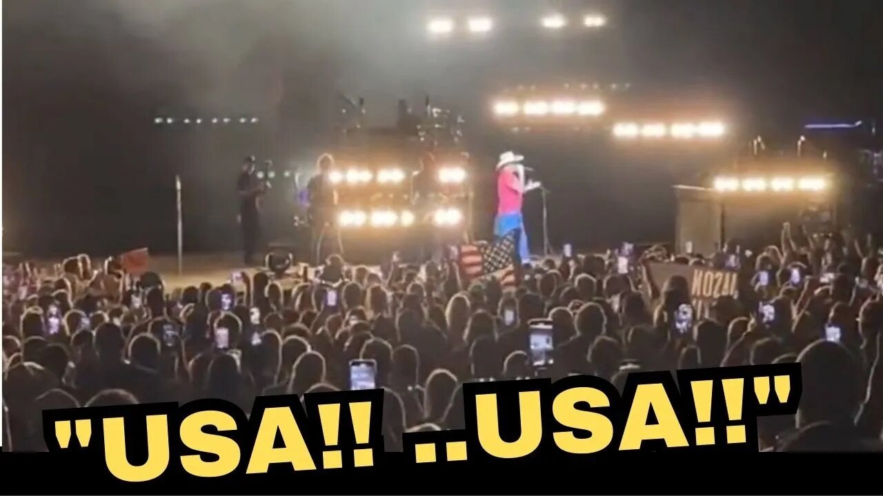 Jason Aldean Crushed The Media For Calling Him Racist And Refuse To Back down, Crowd Chants USA USA!