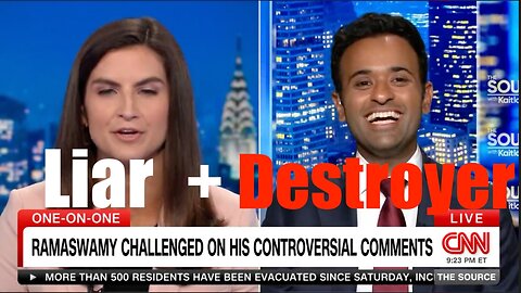 Vivek Demolishes Lying CNN + Kaitlan Collins over Taiwan + 9/11