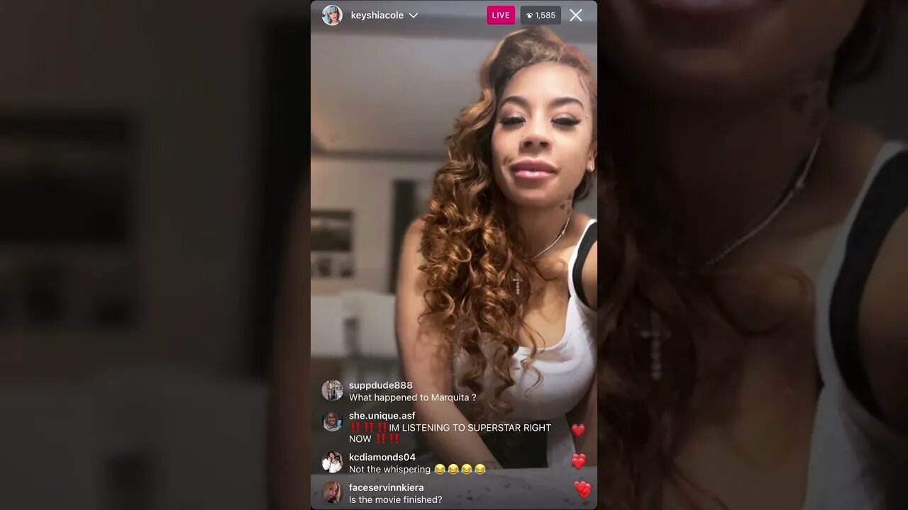 KEYSHIA COLE IG LIVE: FUNNY MARCO Joins Keyshia Live & Ask Her For A Interview On His Show(15-01-23)