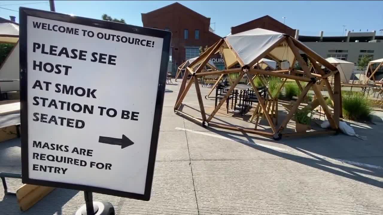 What's That?: The Source Hotel uses geodomes for safe outdoor dining