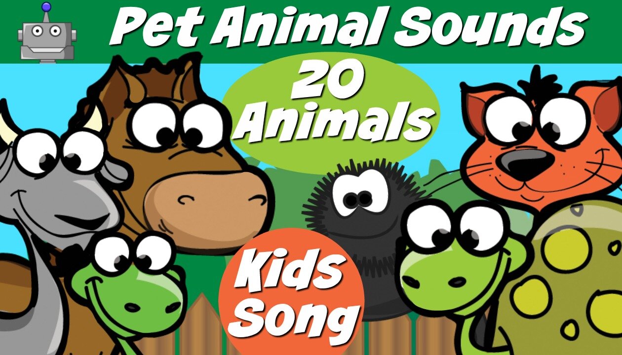 ANIMAL SOUNDS | PET ANIMALS| NURSERY RHYMES | SILLY SONGS | KIDS SONGS | SING ALONG