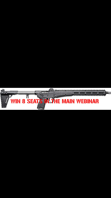 KEL-TEC SUB-2000 GEN 3 MINI #1 FOR 8 SEATS IN THE MAIN WEBINAR