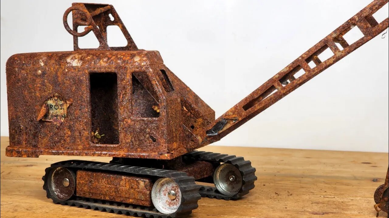 Rusty 1959 Tonka Dragline Steam Shovel Restoration