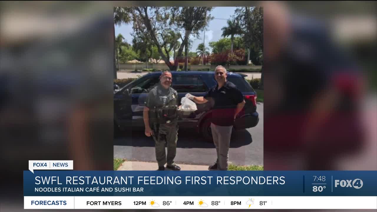 Noodles Italian Cafe feeds first responders amid COVID-19 crisis