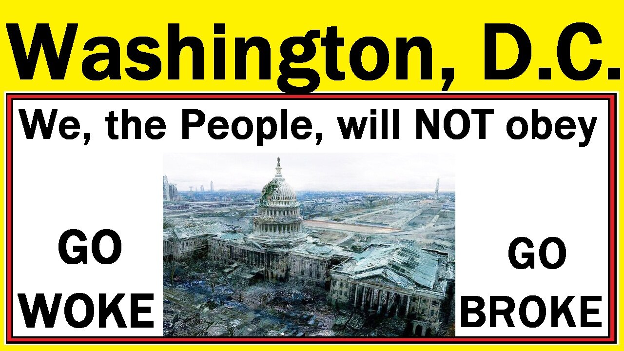 We, the People, will NOT obey