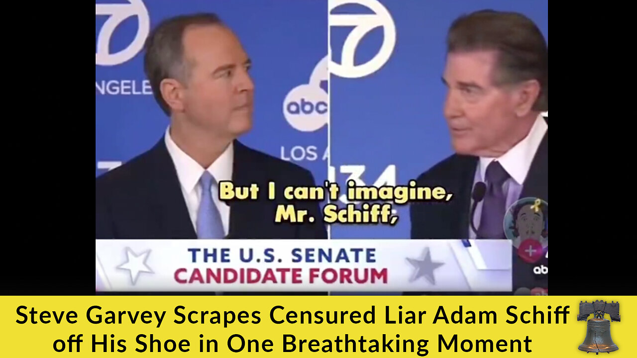 Steve Garvey Scrapes Censured Liar Adam Schiff off His Shoe in One Breathtaking Moment