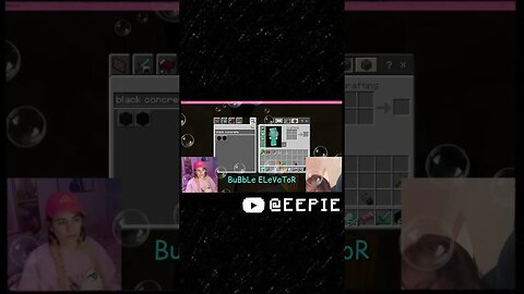 cutest broken bubble elevator #shorts #minecraft #letsplayminecraft #minecraftshorts #twitchstreamer