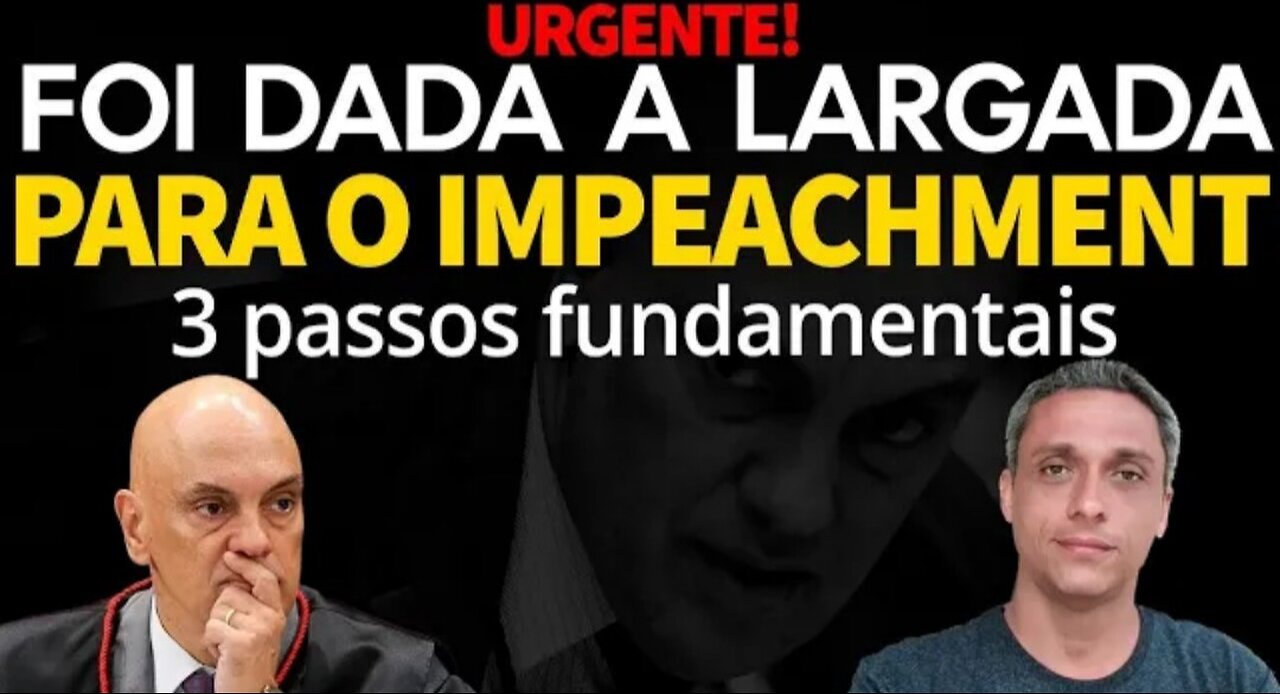 URGENT! A public PETITION for Moraes' IMPEACHMENT has just been created. WATCH IT!