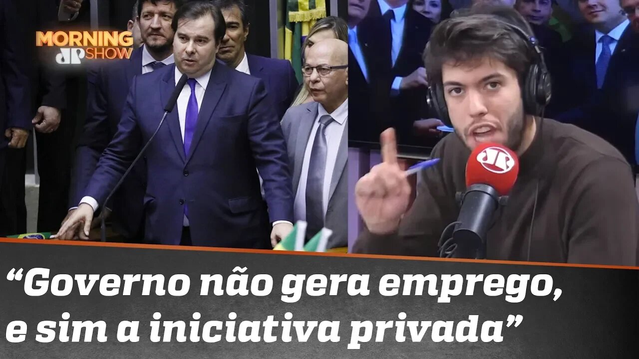 Nadando contra a corrente “para exercitar”, Coppolla analisa discurso de Rodrigo Maia