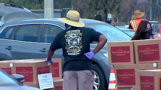 Feeding San Diego volunteers work to help local families