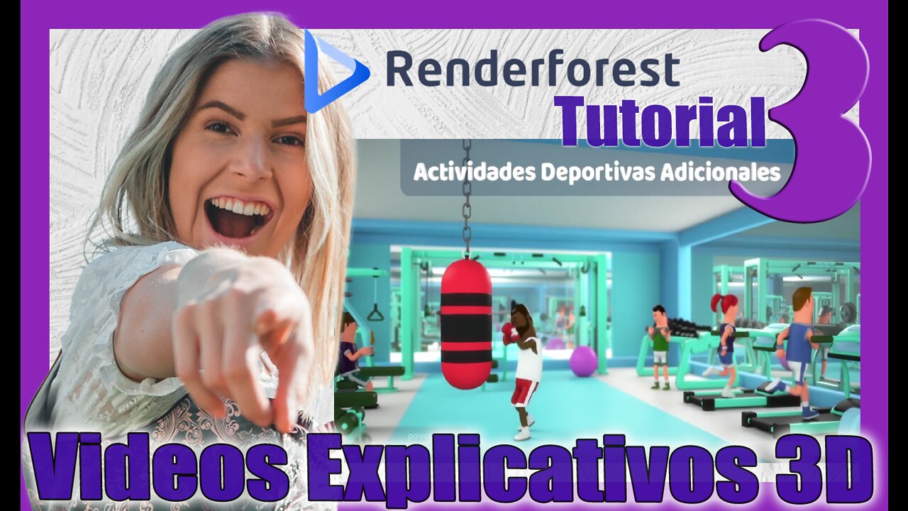 🆕 Cómo crear VIDEOS Explicativos ANIMADOS 3D con RENDERFOREST ✅ Tutorial 3