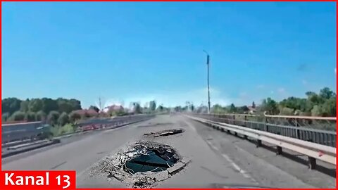 Ukrainian army launched missile attack on a bridge used by Russians to transport supplies in Kursk