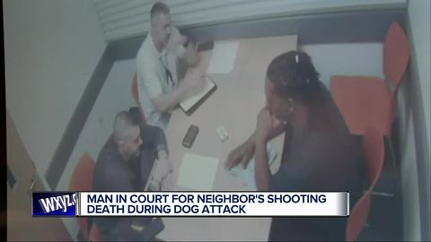 Man in court for neighbor's shooting death during dog attack