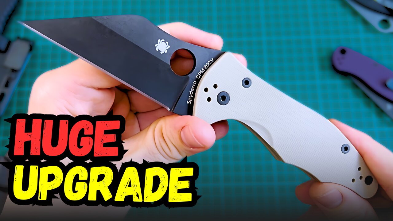 Spyderco Yojimbo 2 DLT Trading Exclusive with CPM 20CV Wharncliffe Blade, G10 Scales & DLC Coating