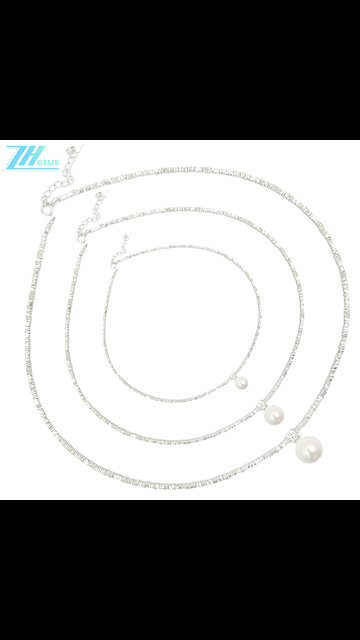 Natural Pearl Pendant Necklace Genuine Freshwater Pearl Necklace In Sterling Silver Handmade