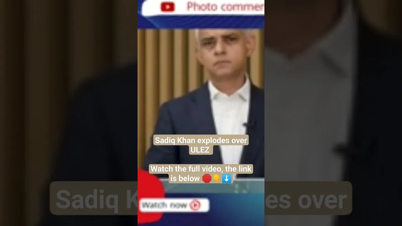 Sadiq Khan explodes over ULEZ