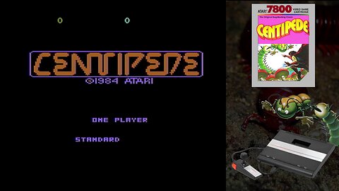 Centipede (Atari 7800) - High Score run