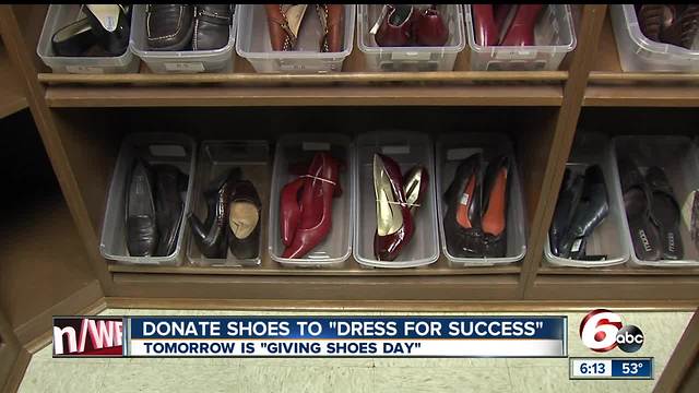 Donate gently used women's professional shoes to Dress for Success