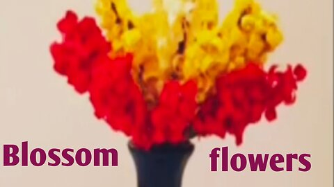 How to make flowers blossom #art and craft.