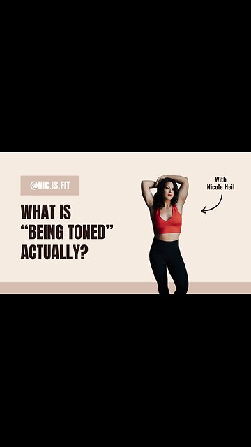 What is "being toned" actually???
