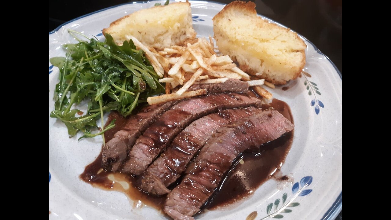 Date Night Dinners! Restaurant Style Steak Frites (Steak And Fries) W/ A Gorgeous Bordelaise Sauce