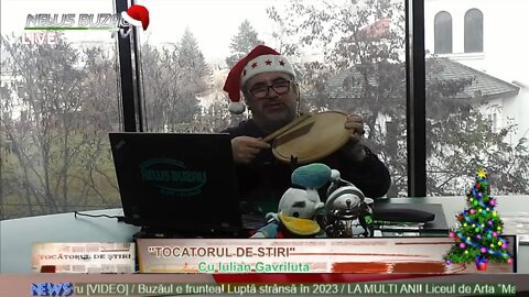 LIVE TV NEWS BUZAU - TOCATORUL DE STIRI, cu Iulian Gavriluta.Azi despre Grinch si batalia Targurilor