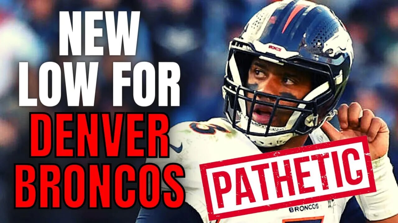 Russell Wilson And Denver Broncos Hit EMBARRASSING New Low | NFL REFUSES To Show Them In Primetime!