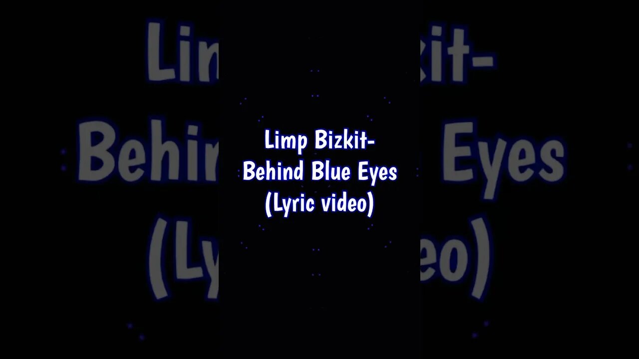 Limp Bizkit - Behind Blue Eyes #shorts