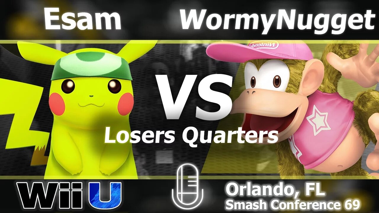 PG|Esam (Pikachu) vs. PPG|WormyNugget (Diddy) - Losers Quarters Smash Wii U - SC:69