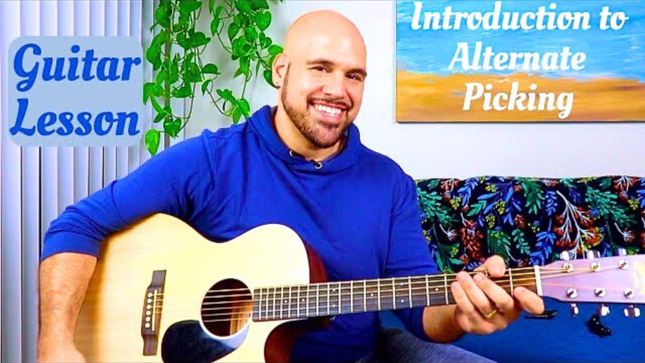 Guitar Lesson: Intro To Alternate Picking On Guitar - Anthony Serpiello