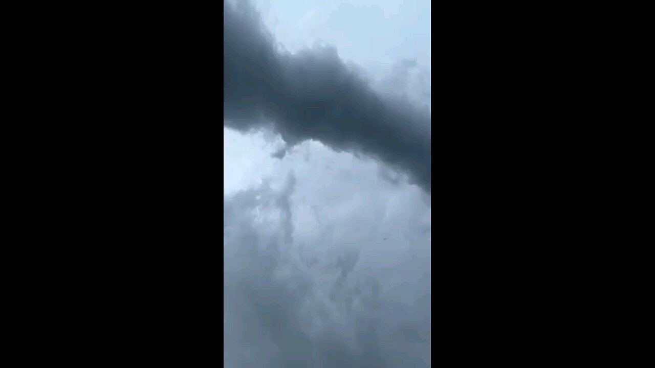 Tornado: Giant Tornado forming & touching down.