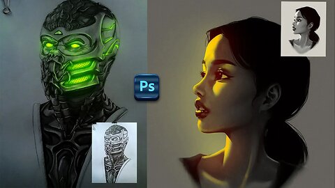 Glow Effect in Photoshop Sketch Glow Effect