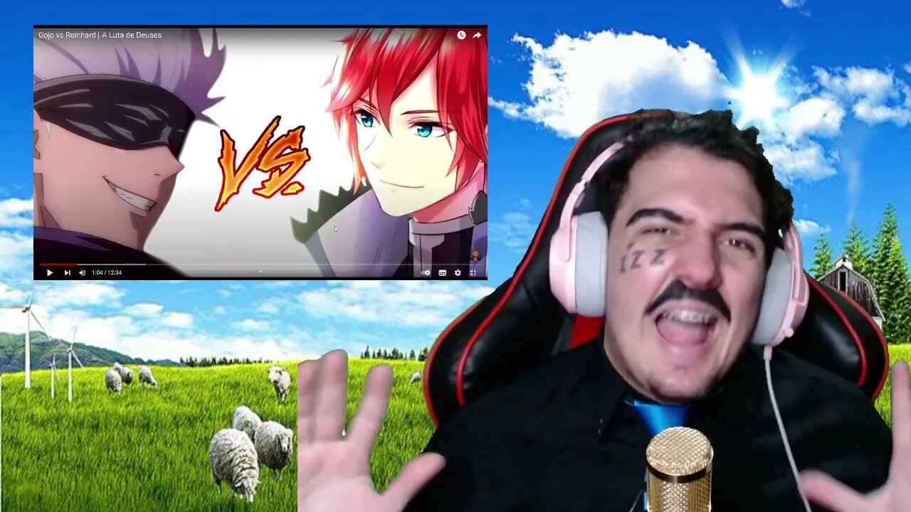 PASTOR REACT Gojo vs Reinhard | A Luta de Deuses