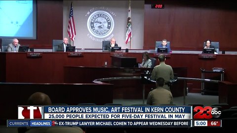 Board approves 5-day music, art festival in Kern County