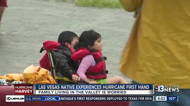 Las Vegans worry for family, friends stuck in Houston