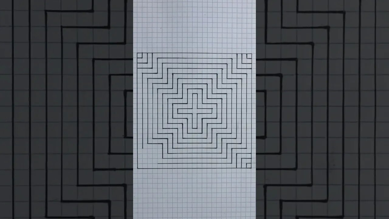 Drawing Optical Art #shorts