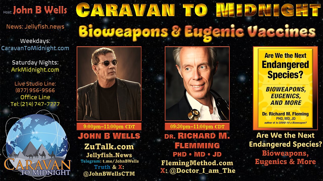 Bioweapons & Eugenic Vaccines - John B Wells LIVE