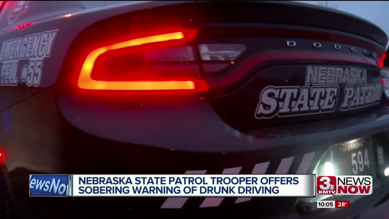 Nebraska State Patrol trooper offers sobering warning of drunk driving