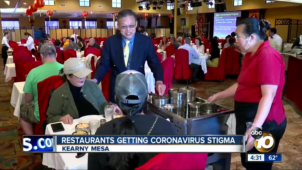 Restaurants getting coronavirus stigma