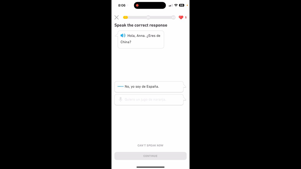 Duolingo Spanish Day 79
