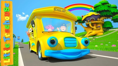 Wheels On The Bus | Nursery Rhymes Songs for Children | Kindergarten Cartoons by Little Treehouse