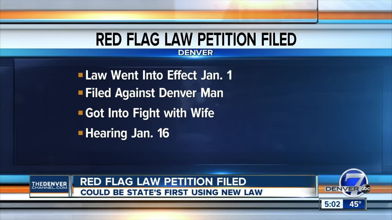 First known petition under Colorado's new red flag law filed in Denver