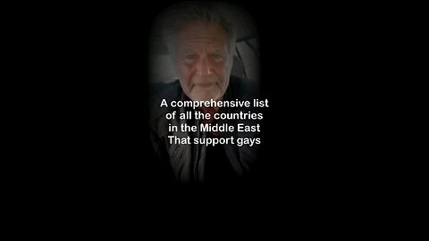 Here's a list of all the countries in the Middle East that support Gays