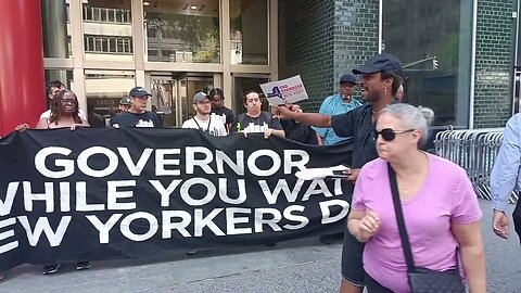 Rally mourning @GovKathyHochul Inaction on the Overdose Crisis Infront of Hochul NYC office 7/11/23