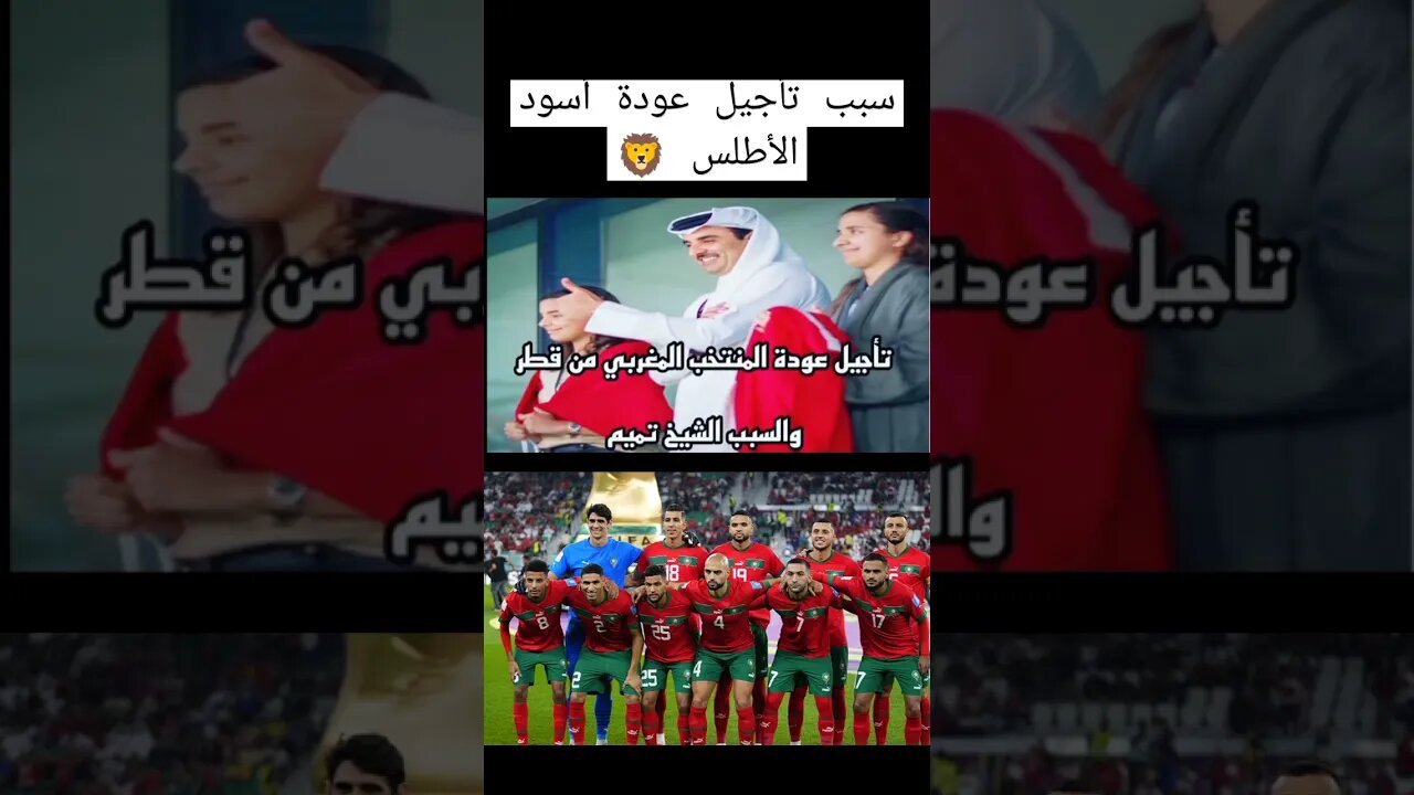سبب تأجيل عودة المنتخب المغربي من قطر
