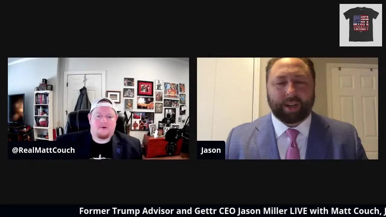 LIVE with GETTR CEO & Trump Adviser Jason Miller discussing his detainment in Brazil this week