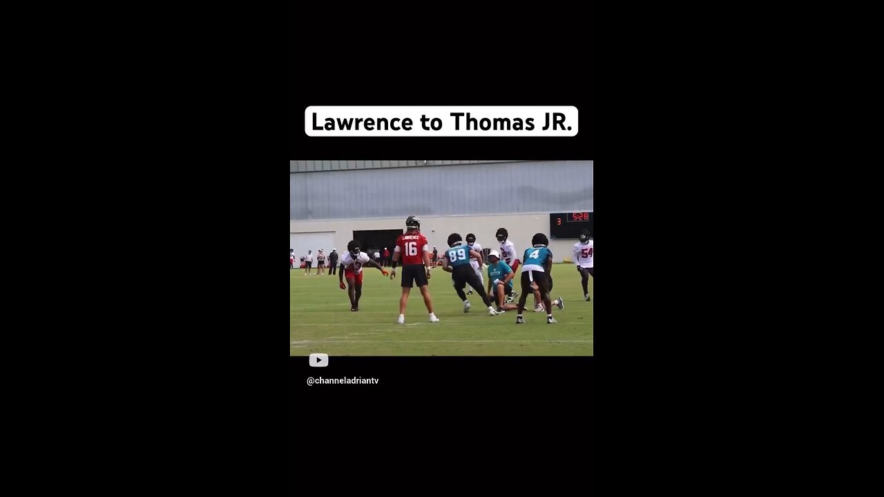 Lawrence to Thomas JR. #shorts #footballshorts #nfl #jacksonvillejaguars #football #fantasyfootball