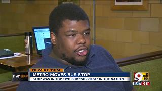 Metro moves 'sorry' bus stop