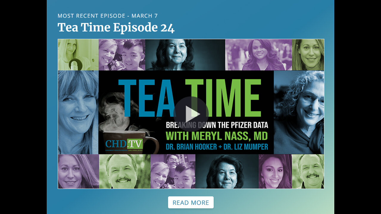 Pfizer data dump discussed / Tea Time Ep 24 (Mar 7, 2022)