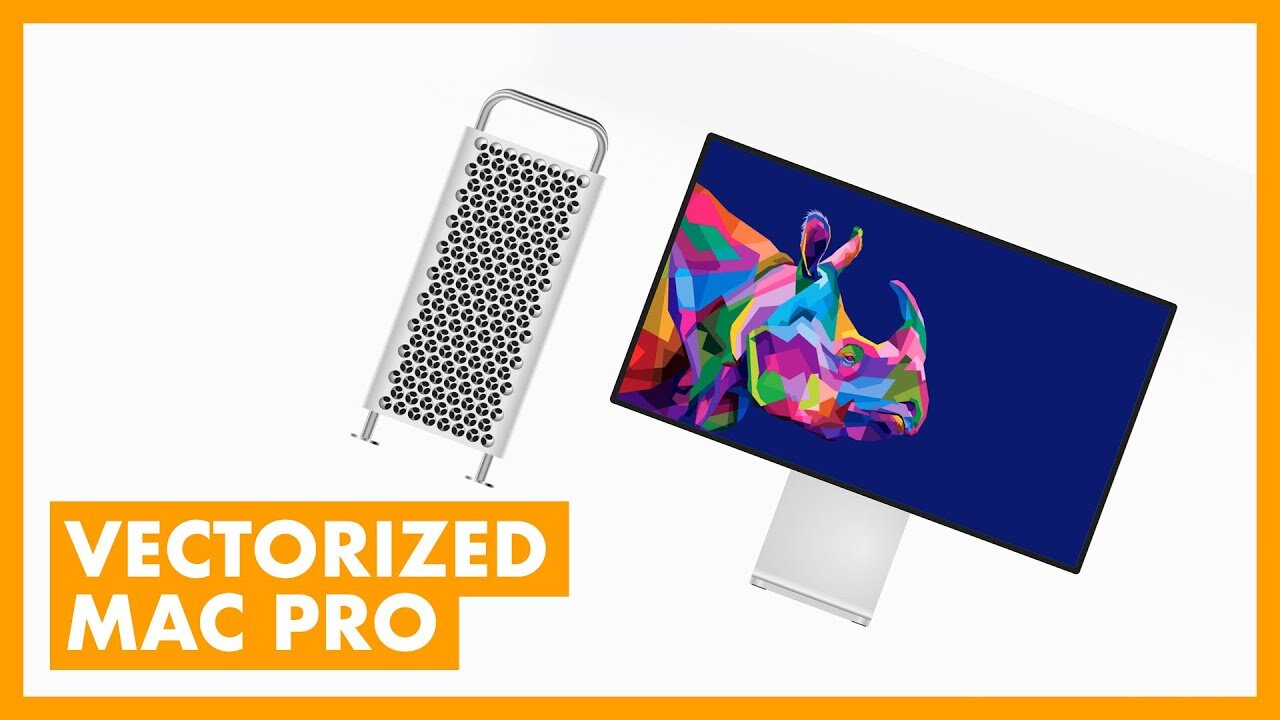 Create Realistic NEW Mac Pro in Adobe Illustrator